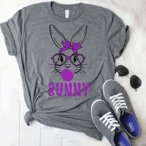 Bunny glasses bubble gum EASTER  t-shirt unisex